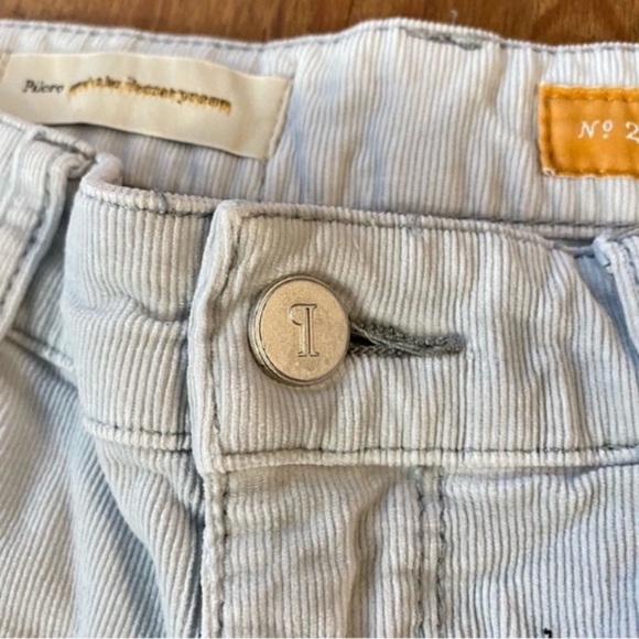 Anthropologie Pilcro Corduroy Skinny Leg Pants Side Zips Women’s Size 26 - Picture 8 of 16